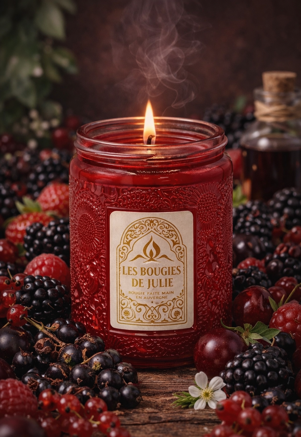 Bougie Parfumée Cassis - Bougie artisanale aux parfums de Grasse