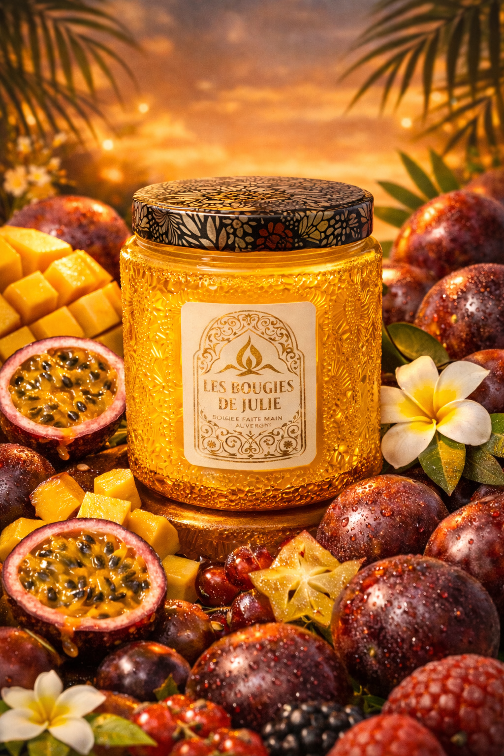 Bougie Fruits de la Passion - Bougie artisanale aux parfums de Grasse