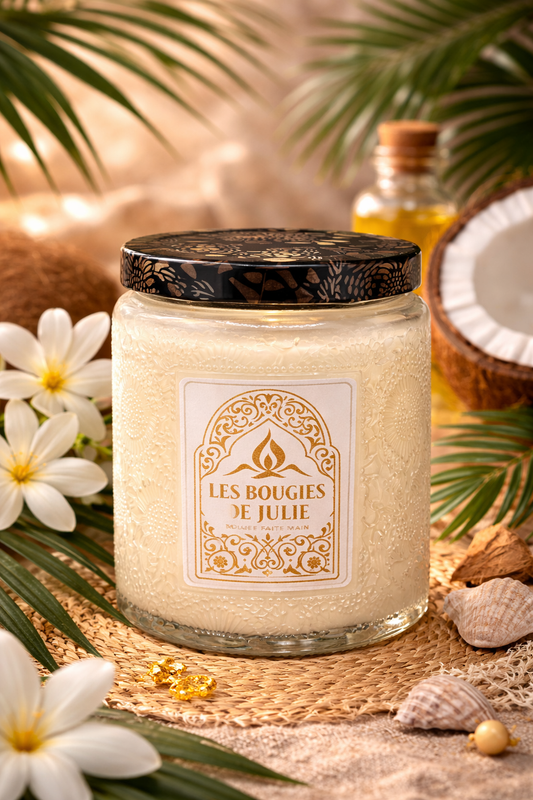 Bougie parfumée Monoî - Bougie artisanale aux parfums de Grasse
