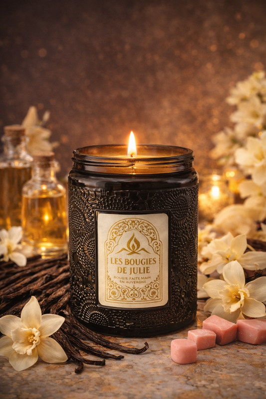 Bougie Parfumée Nuit D'Orient - Bougie artisanale aux parfums de Grasse
